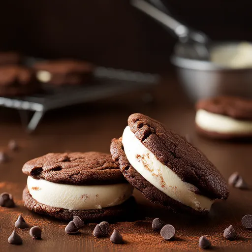 Keks-Eiscreme-Sandwiches