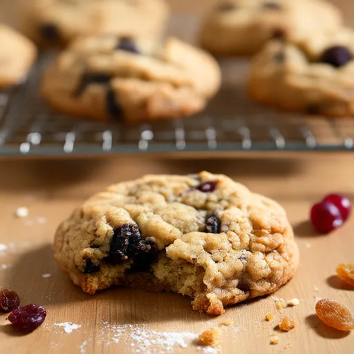 Biscuits à l'avoine et aux canneberges