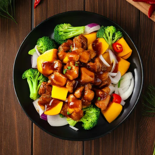 芒果雞肉炒