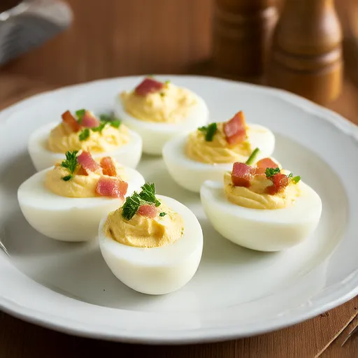 Bacon Balsamic Deviled Eggs