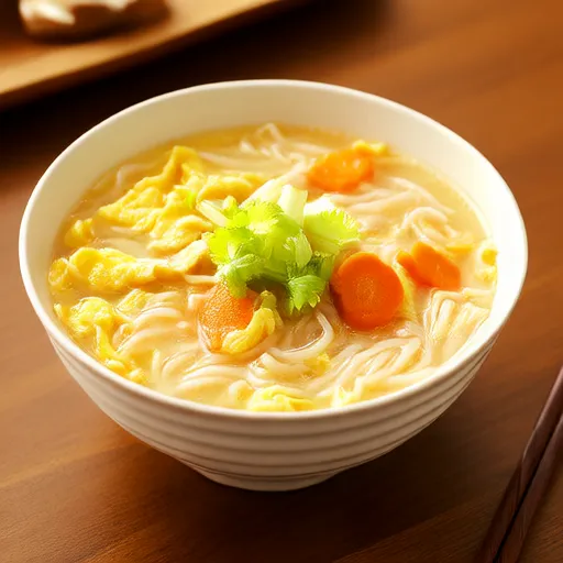 美味鸡肉面汤