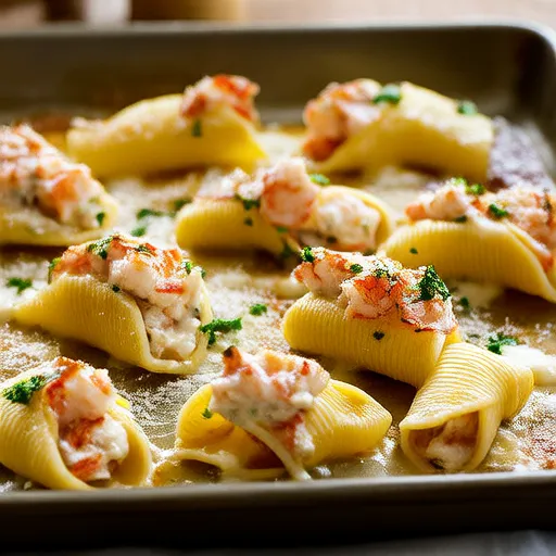 Crab-Stuffed Manicotti
