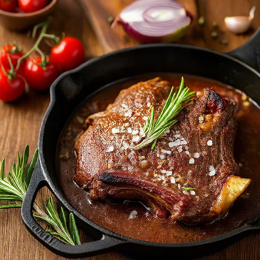 Chuletas de hombro de cordero guisadas