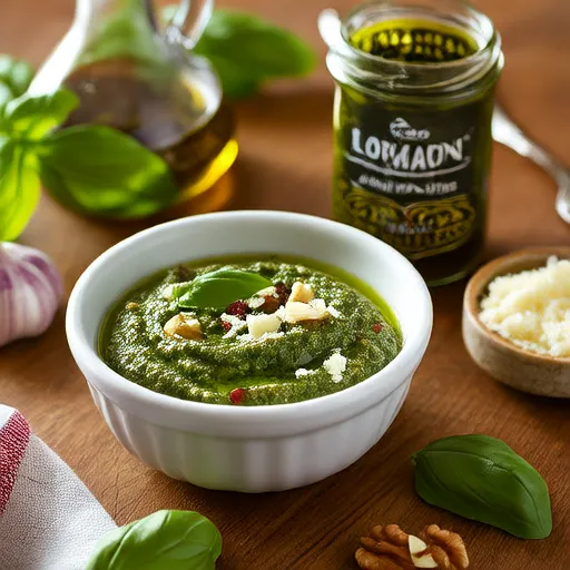 Pesto au basilic et aux noix