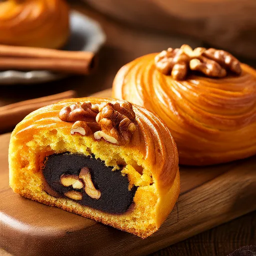 Muffin alla Zucca e Noci Pecan con Zucchero e Cannella