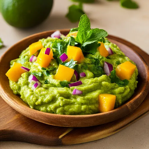 Guacamole al mango e tomatillo