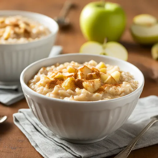 Pudding de riz aux pommes