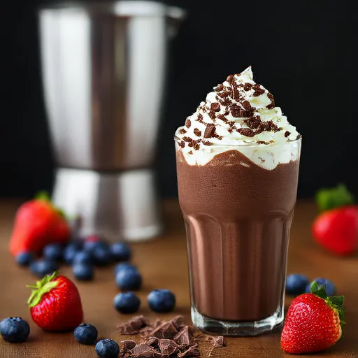 Berry Chocolate Protein Smoothie