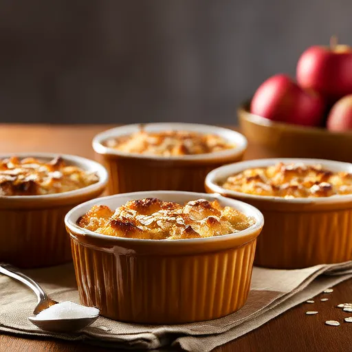 Crumble di mele con struesel all'avena nella friggitrice ad aria
