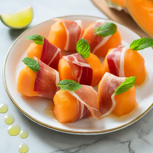 Prosciutto İle Sarılmış Kavun Topları