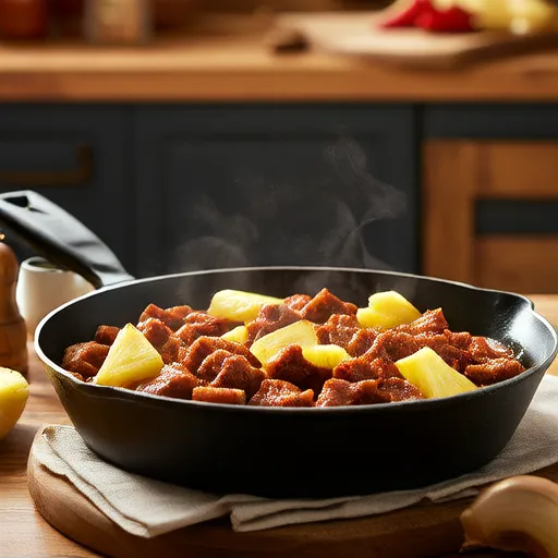 Hawaiian Sausage Skillet