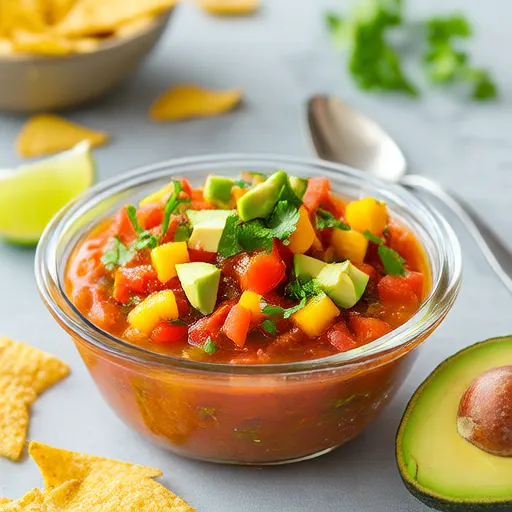 Salsa Alpukat, Tomat, dan Mangga