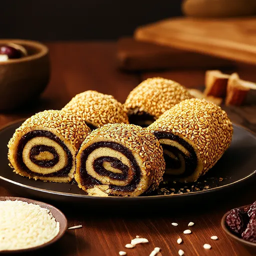 Sesame Date Rolls