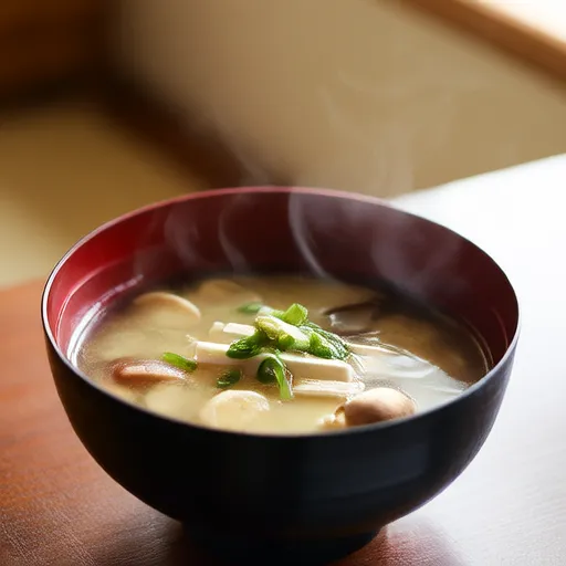 Súp Miso với Nấm Hương