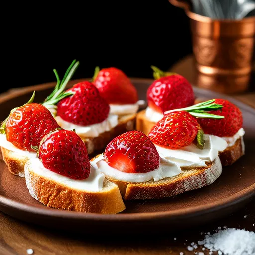 Strawberry Goat Cheese Bruschetta