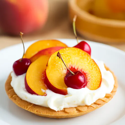 Creamy No-Bake Peach Tart