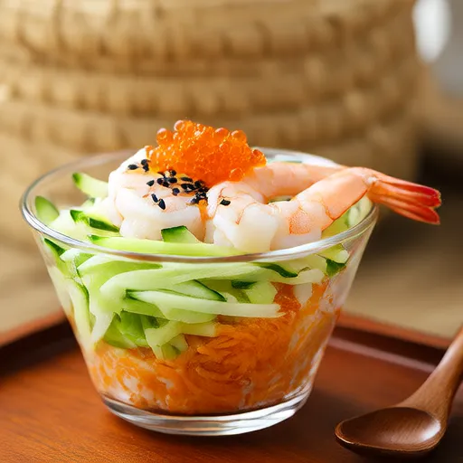 辣根虾寿司杯