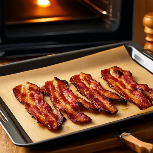 Bacon Panggang Oven yang Renyah