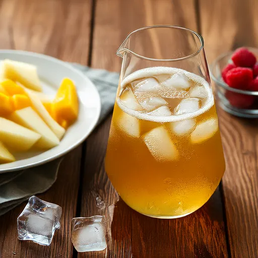 Weiße Sangria mit gefrorenem Obst
