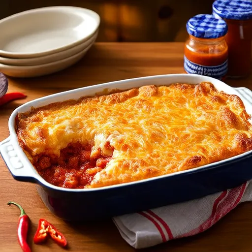 Baked Buffalo Dip with Canned Chicken