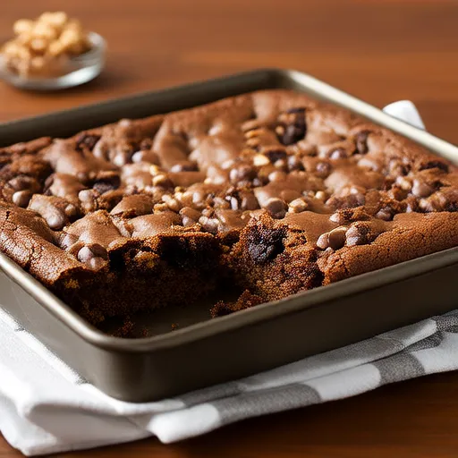 Klebrige Brownies mit Shortbread-Boden