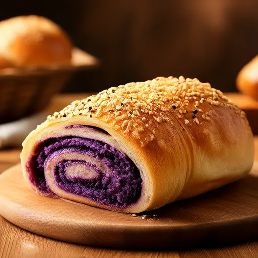 Hot Ube Pandesal (Filipino Purple Yam Bread Rolls)