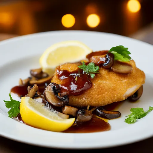 Mushroom Chicken Piccata