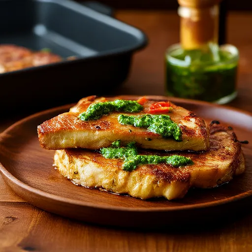 Filetes de Coliflor Asados Con Chimichurri