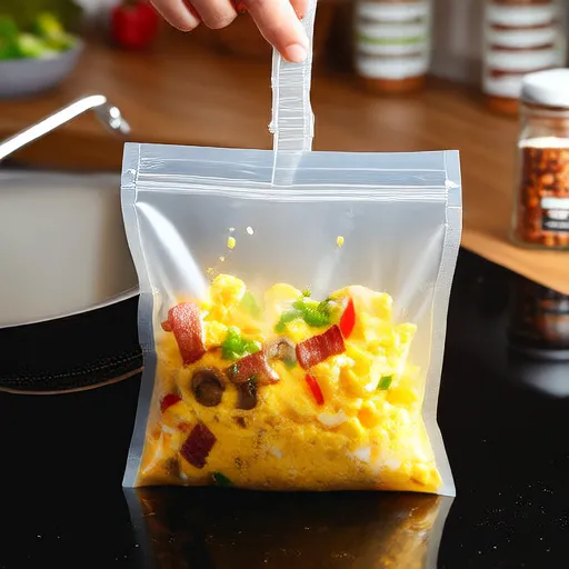 Tortilla fácil en una bolsa