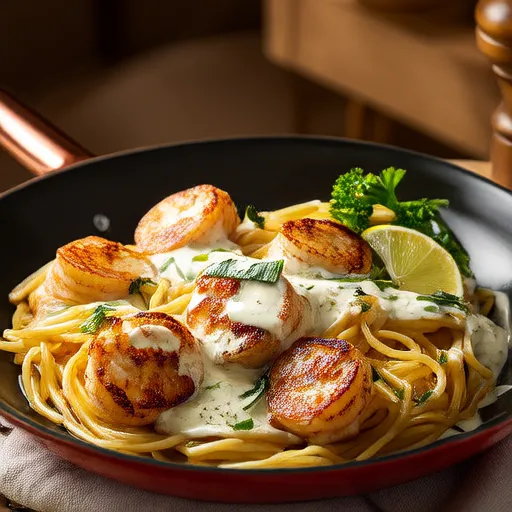 Kerang Laut Gurih dan Pasta Angel Hair