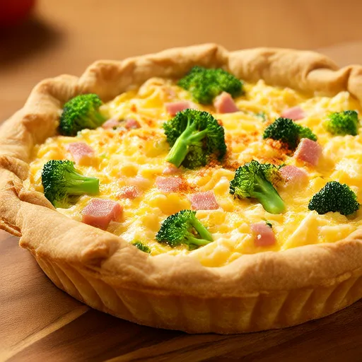 Quiche facile ai broccoli e prosciutto