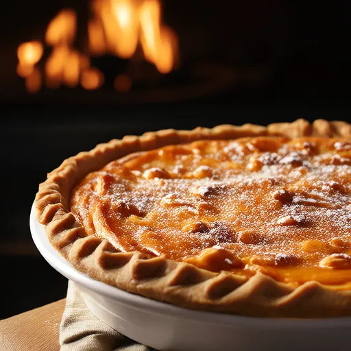 Tarte aux patates douces avec lait évaporé