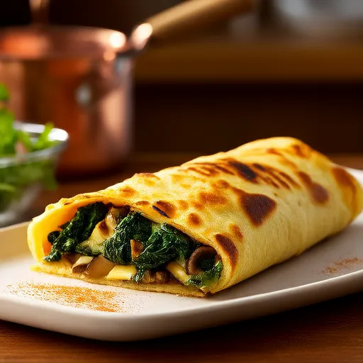 Quesadillas de Espinafre e Cogumelos