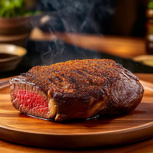 Bife Temperado com Café