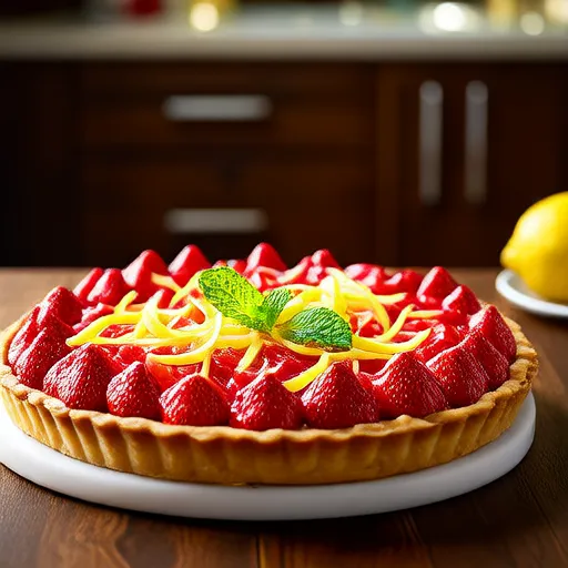 Bánh Pie Chanh Dâu Tây