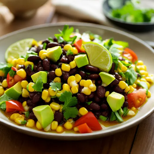 Salada de Feijão Preto e Milho