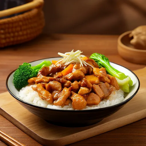 鸡肉蔬菜炒饭