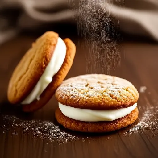 Biscotti Sandwich alla Melassa e Zenzero Glassati