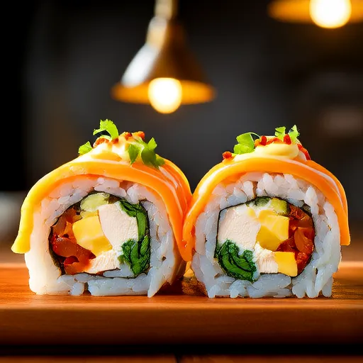 Sushi roulé à la dinde