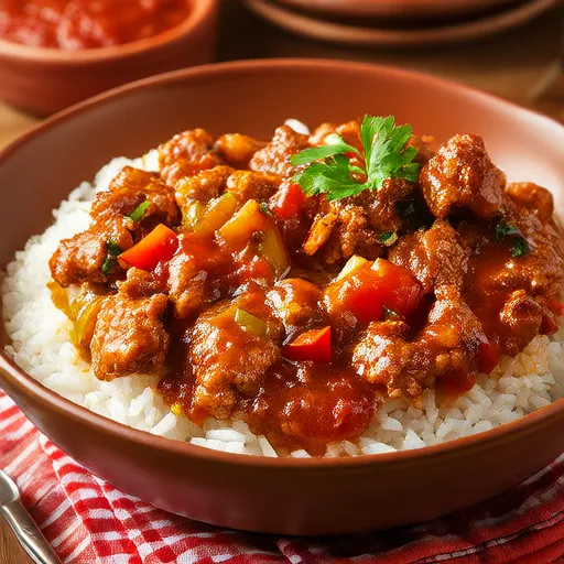 Chicken Cacciatore Rice Bowl