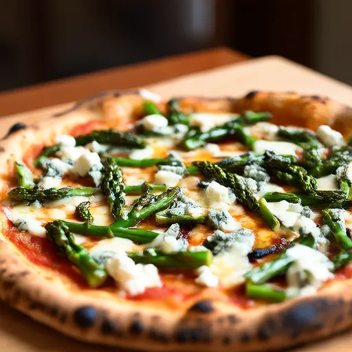Blue Cheese and Asparagus Pizza
