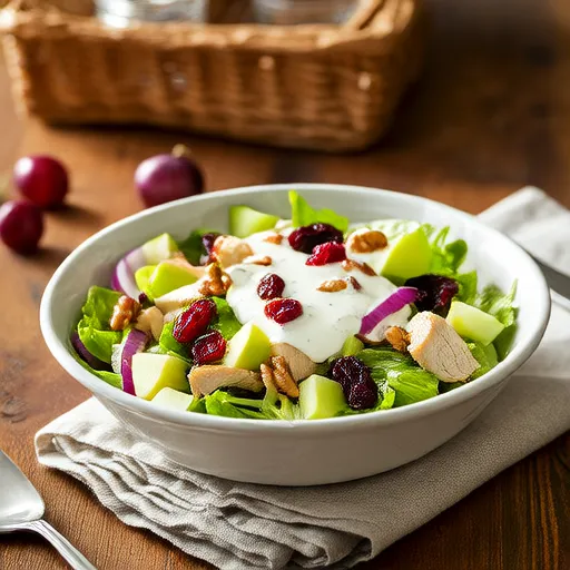 La Mejor Ensalada Waldorf de Pollo Simple