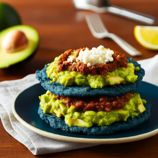 Vegan Pasilla Avokado ve TVP Enchiladas