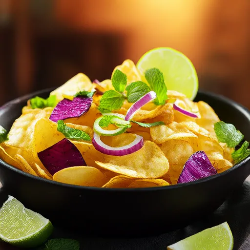 Indian Chaat-Inspired Potato Chip Salad