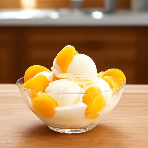 ไอศกรีมพีชโฮมเมด
