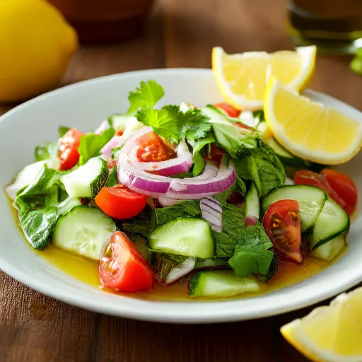 Cucumber, Tomato, and Red Onion Salad