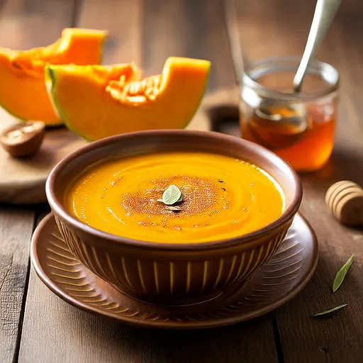 Sopa de Abóbora Cabotiã e Especiarias de Abóbora na Panela de Pressão