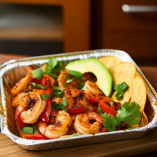 20-Minuten-Garnelen-Fajitas Blechpfannen-Dinner