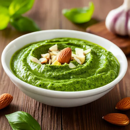 Easy Basil Pesto with Almonds