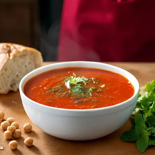 Chorba Hamra bel Frik (Algerian Lamb, Tomato, and Freekeh Soup)